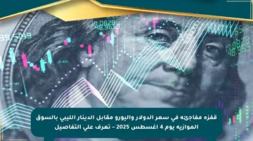 قفزة مفاجئة في سعر الدولار واليورو مقابل الدينار الليبي بالسوق الموازية يوم 4 أغسطس 2025 – تعرف على التفاصيل
